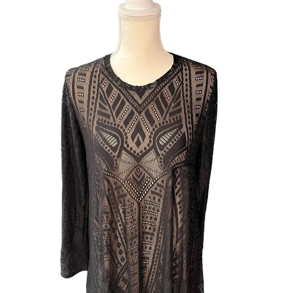 BCBGMaxAzria Nataly Black Lace Dress Size Medium - Picture 2 of 8